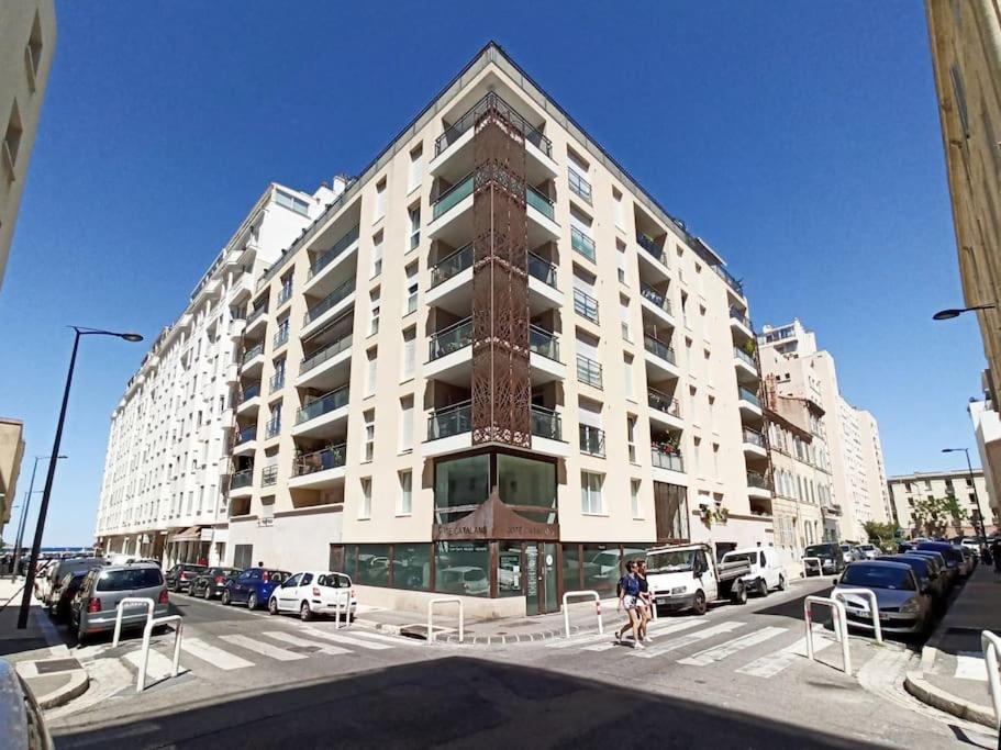 Super T2 Climatise Avec Balcon A Pied Plage Catalan Marseille Eksteriør billede