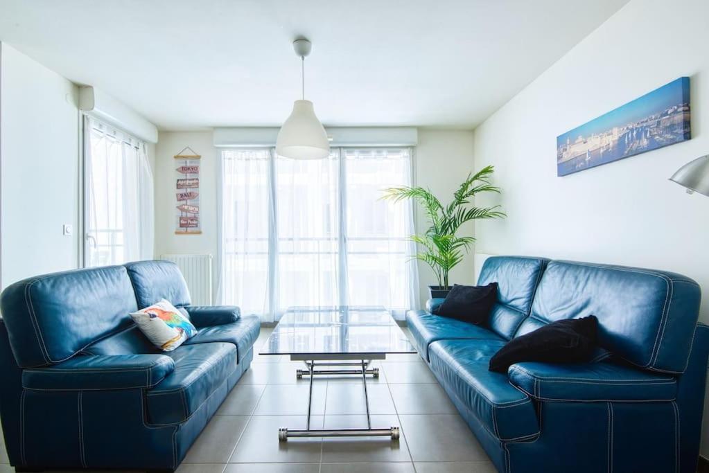 Super T2 Climatise Avec Balcon A Pied Plage Catalan Marseille Eksteriør billede
